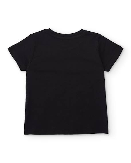 T-shirt en maille pour garçon avec imprimé requin Noir 2 - vertbaudet enfant 