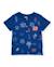 T-shirt pour garçon en maille avec patte de boutonnage sur le devant Bleu 1 - vertbaudet enfant 