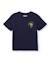 T-shirt garçon en maille avec détail palmier Bleu 1 - vertbaudet enfant 