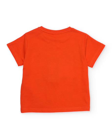 T-shirt garçon en maille avec poche plaquée Rouge 3 - vertbaudet enfant 