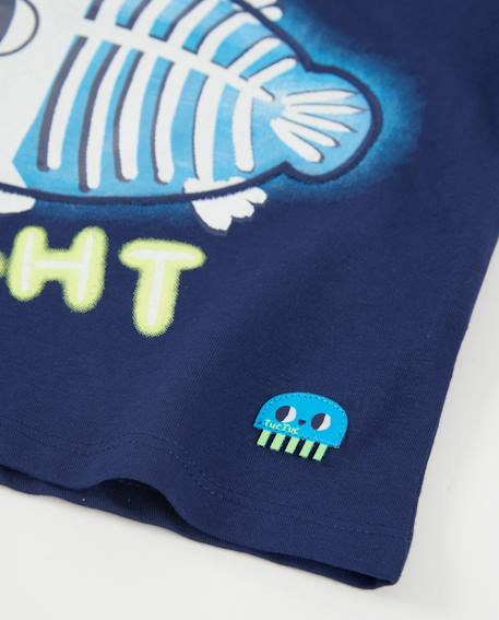 T-shirt garçon en maille d’inspiration marine Bleu 4 - vertbaudet enfant 