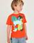 T-shirt garçon en maille avec poche plaquée Rouge 1 - vertbaudet enfant 