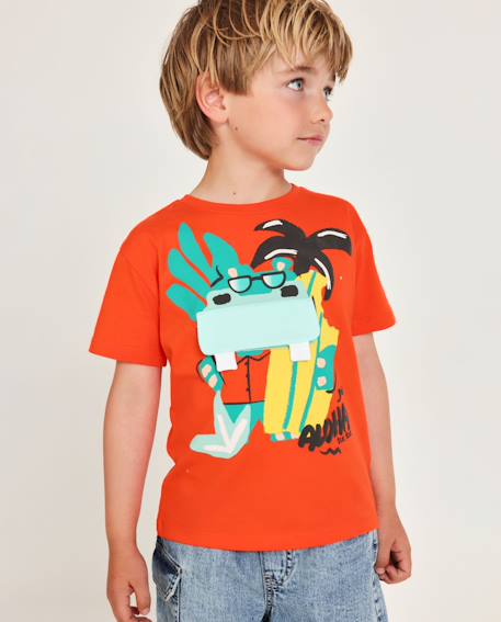 Garçon-T-shirt garçon en maille avec poche plaquée