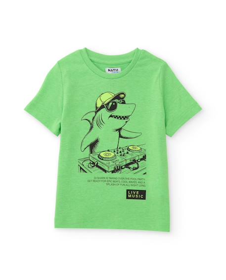Garçon-T-shirt garçon en maille avec requin dj