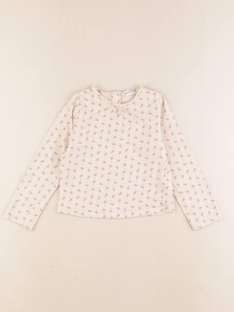Tee-shirt - 36 mois Beige, rose 1 - vertbaudet enfant 