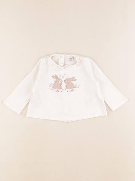 Tee-shirt - 6 mois Beige 1 - vertbaudet enfant 