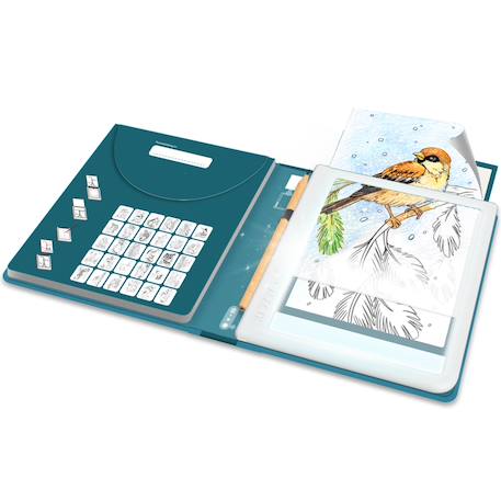 Tablette lumineuse avec dessins à décalquer kidydraw meli-melo Bleu+Vert d'eau+Vert foncé+Vert menthe 3 - vertbaudet enfant 