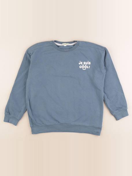 Sweat - 8 ans Bleu 1 - vertbaudet enfant 