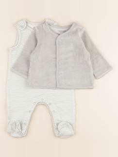Seconde main-Fille-Pyjama velours - 3 mois