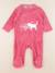 Pyjama velours - 9 mois Rose 1 - vertbaudet enfant 