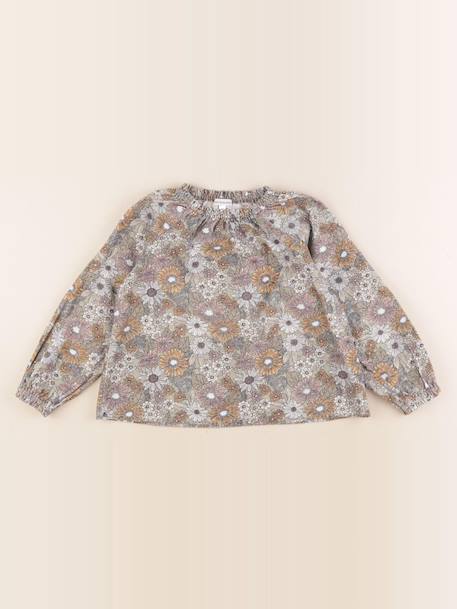 Blouse velours - 7 ans Multicolore 1 - vertbaudet enfant 