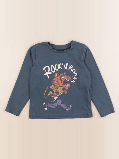 Tee-shirt - 5 ans Bleu 1 - vertbaudet enfant 