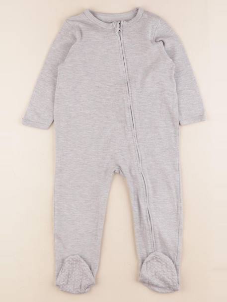 Pyjama coton - 24 mois Gris 1 - vertbaudet enfant 
