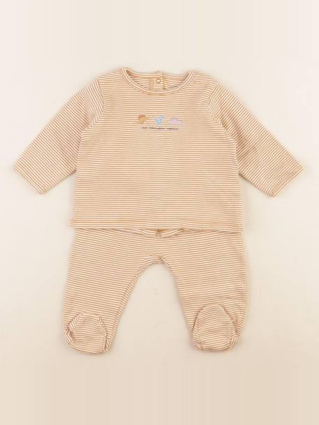 Pyjama coton - 6 mois Jaune 1 - vertbaudet enfant 