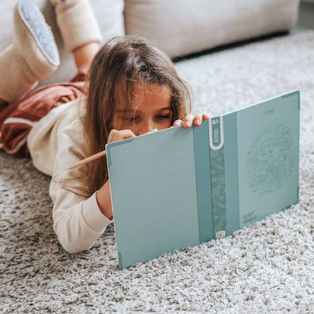 Tablette lumineuse avec dessins à décalquer kidydraw meli-melo Bleu+Vert d'eau+Vert foncé+Vert menthe 20 - vertbaudet enfant 