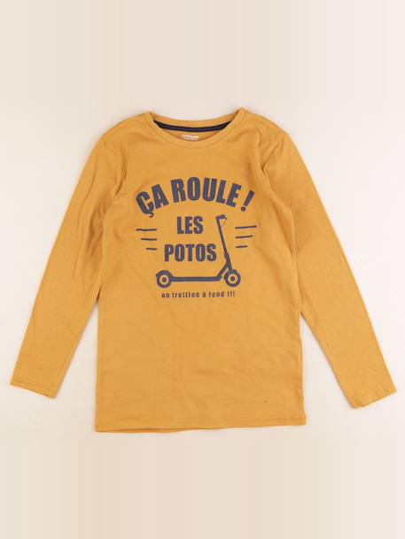 Tee-shirt - 10 ans Jaune 1 - vertbaudet enfant 