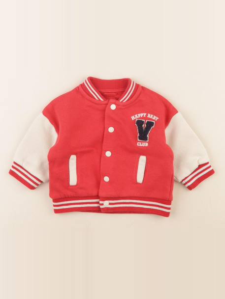 Veste - 6 mois Beige, rouge 1 - vertbaudet enfant 