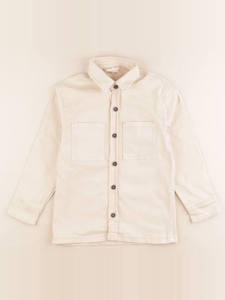 Sur-chemise imprimé au dos - 8 ans Beige 1 - vertbaudet enfant 