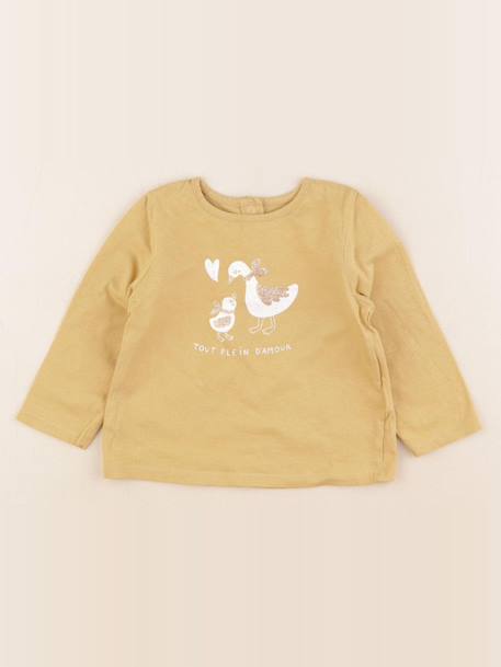 Tee-shirt - 12 mois Jaune 1 - vertbaudet enfant 