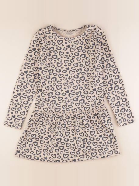 Robe - 8 ans Beige, bleu 1 - vertbaudet enfant 