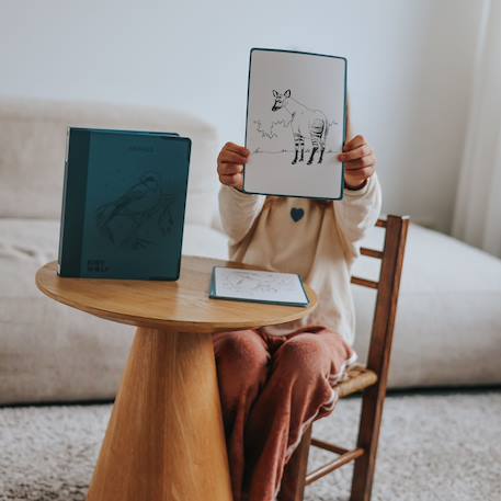 Tablette lumineuse avec dessins à décalquer kidydraw meli-melo Bleu+Vert d'eau+Vert foncé+Vert menthe 6 - vertbaudet enfant 