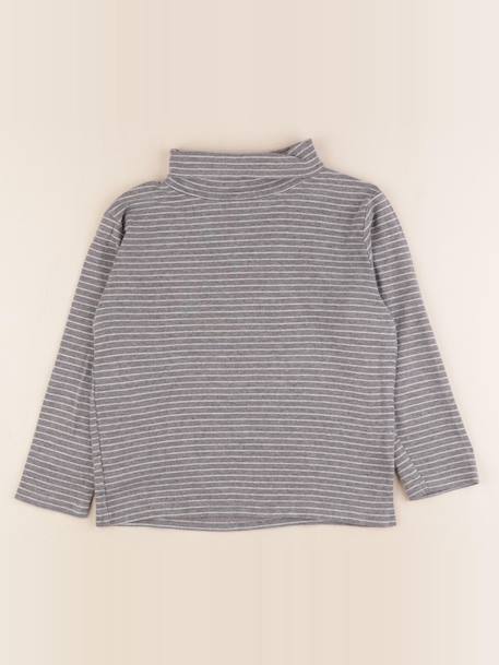 Sous-pull - 8 ans Gris 1 - vertbaudet enfant 