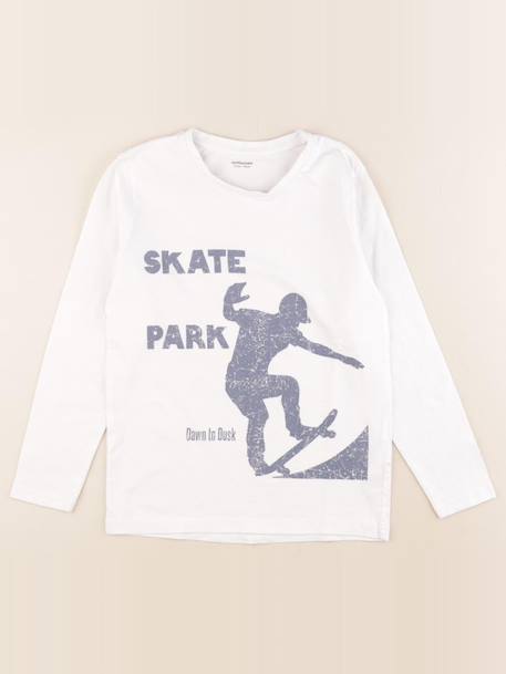 Tee-shirt - 10 ans Blanc 1 - vertbaudet enfant 