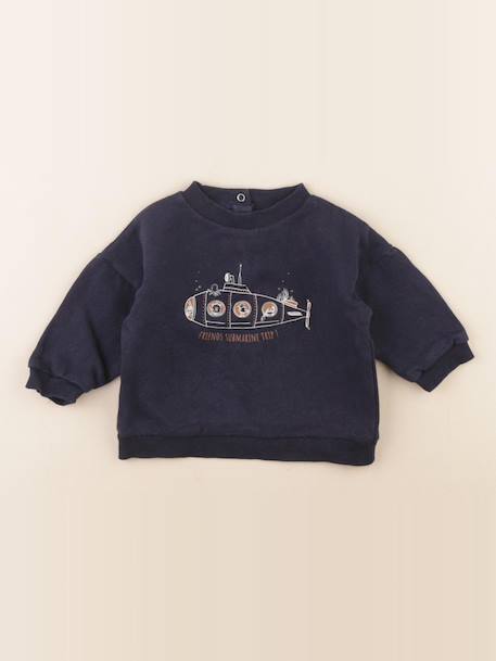 Sweat - 9 mois Bleu 1 - vertbaudet enfant 