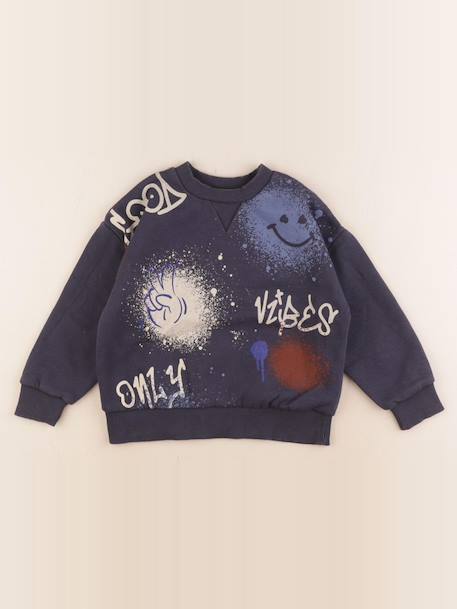Sweat - 5 ans Bleu 1 - vertbaudet enfant 