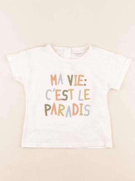Tee-shirt - 36 mois Beige 1 - vertbaudet enfant 
