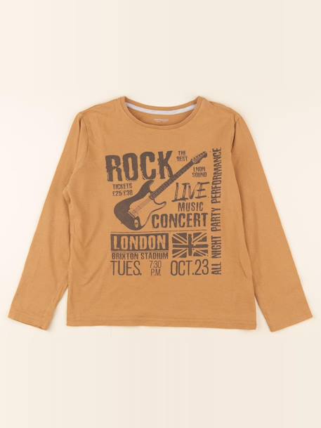 Tee-shirt - 10 ans Marron 1 - vertbaudet enfant 