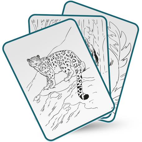 Tablette lumineuse avec dessins à décalquer kidydraw meli-melo Bleu+Vert d'eau+Vert foncé+Vert menthe 5 - vertbaudet enfant 
