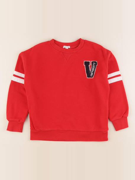 Sweat - 8 ans Rouge 1 - vertbaudet enfant 