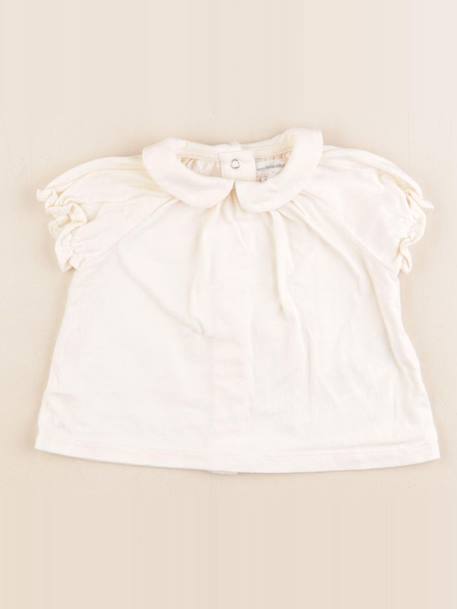 Tee-shirt - 6 mois Beige 1 - vertbaudet enfant 