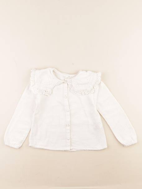 Blouse - 4 ans Blanc 1 - vertbaudet enfant 