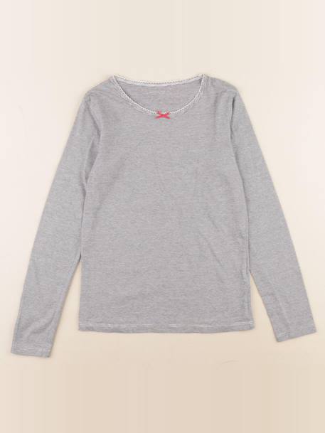 Maillot de corps - 10 ans Blanc, gris 1 - vertbaudet enfant 