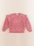 Sweat velours - 4 ans Rose, or 1 - vertbaudet enfant 