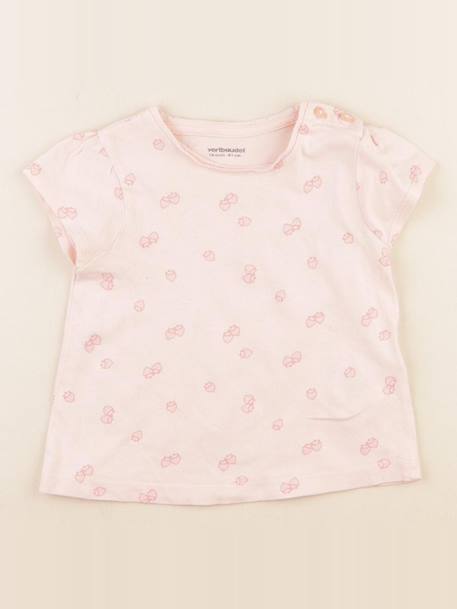 Tee-shirt - 18 mois Rose 1 - vertbaudet enfant 