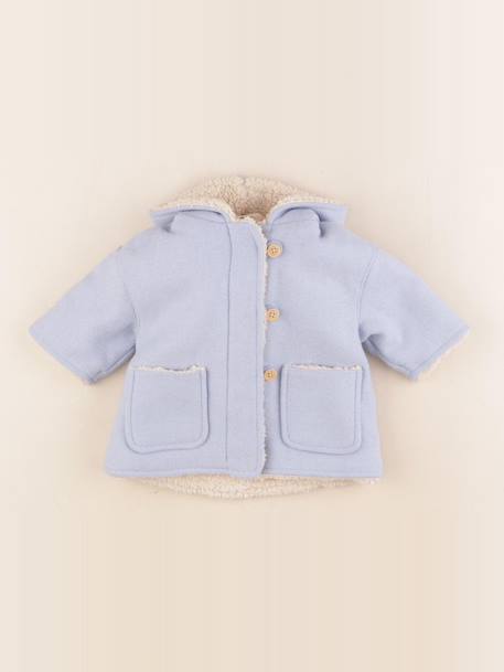Veste doublé - 3 mois Bleu 1 - vertbaudet enfant 
