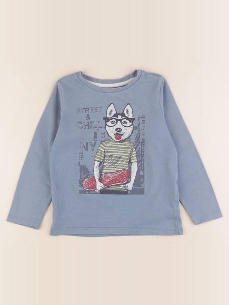 Tee-shirt - 4 ans Bleu 1 - vertbaudet enfant 