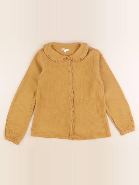 Blouse - 10 ans Marron 1 - vertbaudet enfant 