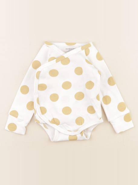 Body - 6 mois Blanc, jaune 1 - vertbaudet enfant 