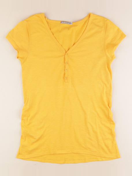 Tee-shirt grossesse - 34 à 36 Jaune 1 - vertbaudet enfant 