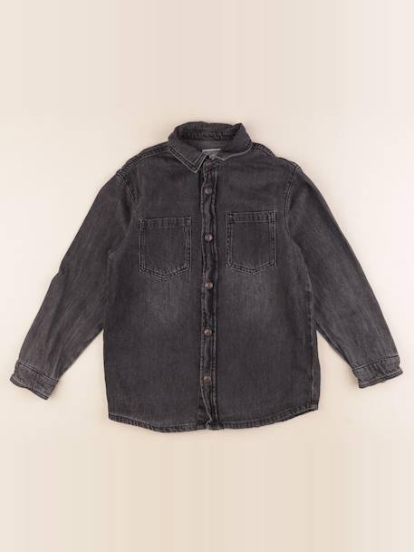 Chemise - 10 ans Noir 1 - vertbaudet enfant 