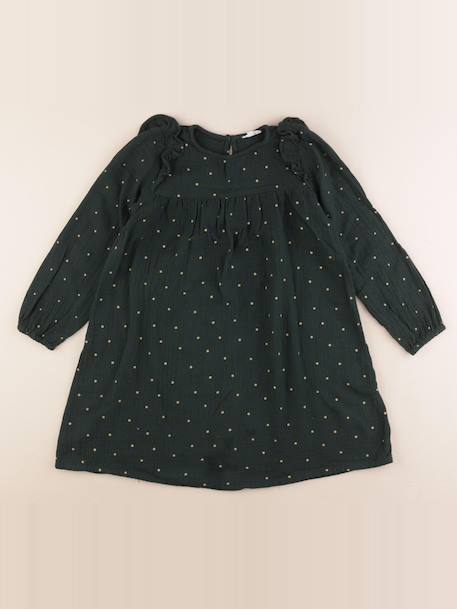 Robe - 8 ans Vert, or 1 - vertbaudet enfant 