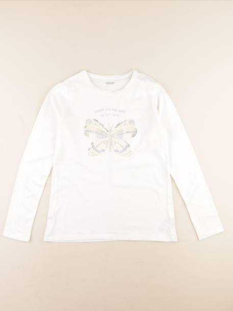 Tee-shirt - 12 ans Blanc 1 - vertbaudet enfant 