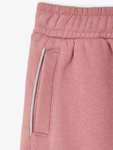 Jogging fille Basics long cordon marine+vieux rose 8 - vertbaudet enfant 