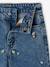Jean large fille brodé bleu foncé+bleu jean+bleu moyen+denim bleached 9 - vertbaudet enfant 