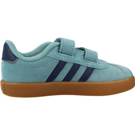 Baskets garçon en cuir à scratch Bleu mntton 1 - vertbaudet enfant 