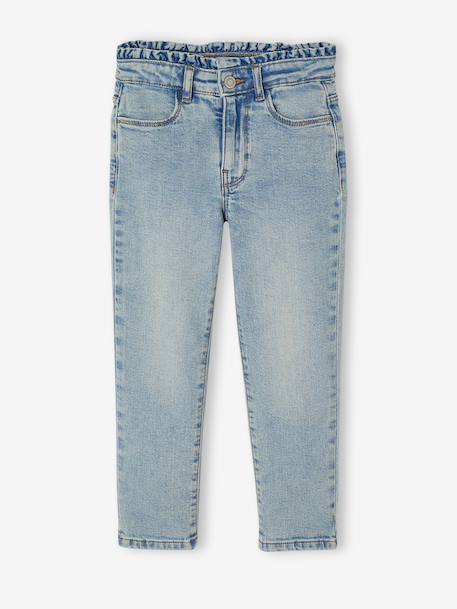 Jean slim fille morpho médium bleu clair+bleu moyen 2 - vertbaudet enfant 